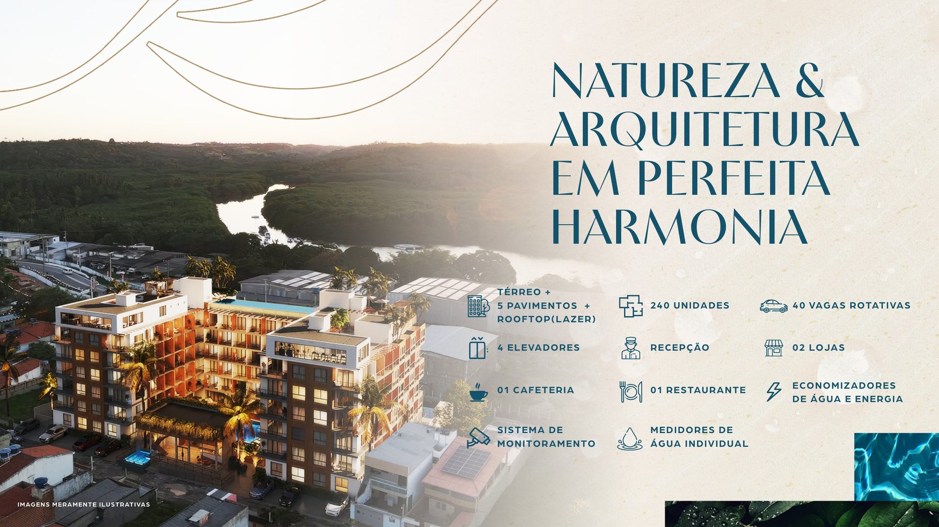 Vista geral do edifício Morê Nature Spa